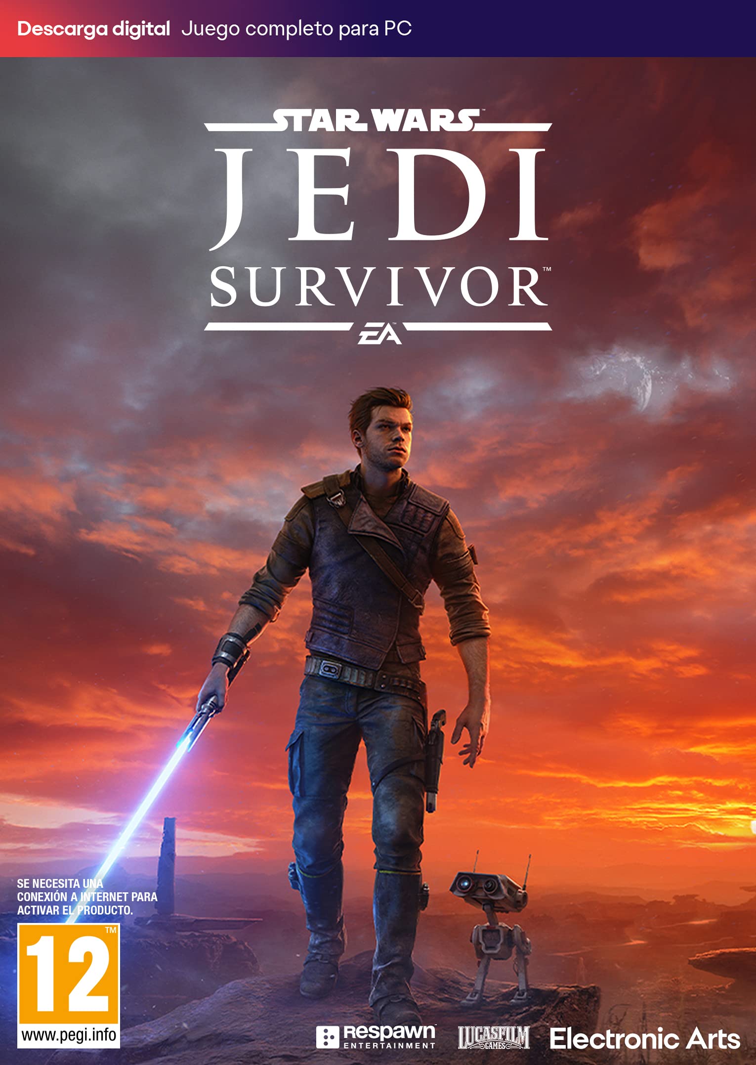 Star Wars Jedi : Survivor - PCWin - Jeux vidéo - Boîte avec code de téléchargement - Espagnol Star Wars Jedi : Survivor - PCWin - Jeux vidéo - Boîte avec code de téléchargement - Espagnol